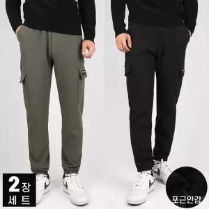 [모스트젠틀맨][1+1]D남성기모카고트레이닝 겨울 남자 따뜻한 기본 조거 팬츠 캐주얼 작업복 운동복 바지