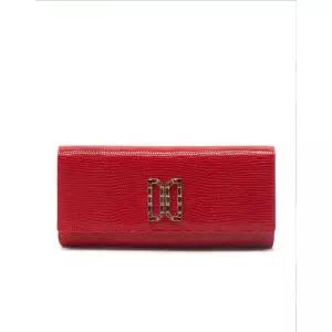 [롯데백화점]닥스 액세서리 [쇼핑백동봉] 레드 가죽 스와르브스키 DD로고장식 장지갑 DCWA4E281