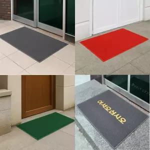 제이오마켓 쿠션 현관매트 무지 그레이 중/업소용 사무실 신발장 아파트 출입구 미끄럼방지 PVC 코일 신발털이매트