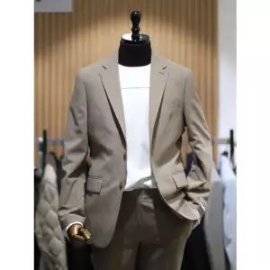 [갤러리아] BON S/S 카멜베이지 카치온 슬림핏 캐주얼 셋업 슈트 BN3MEA255