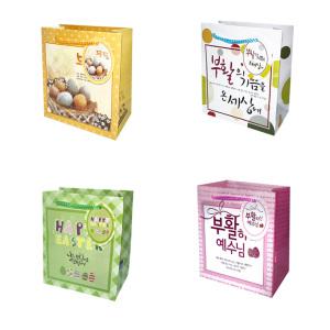 부활절 2구 쇼핑백 JH 10매 계란 포장 선물 꾸미기 달걀포장지