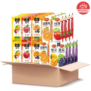 투데이박스 음료수 8종 44팩 델몬트 미닛메이드 망고 사과 오렌지 포도 파인애플 BMB03