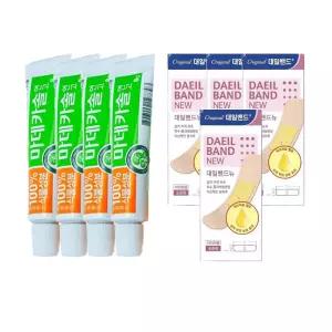 동국제약 100% 식물성분 마데카솔 상처 연고 8g 4개 + 대일밴드 표준형 32매
