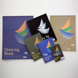 글로리아 스케치북 미색 16절 200g 23매 (좌철 스프링)