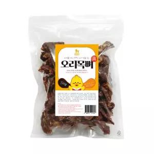 웁스 오리목뼈 500g 강아지 수제간식 바사삭