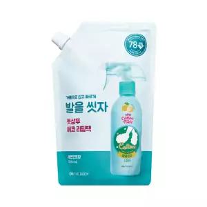 온더바디 발을씻자 코튼 풋샴푸 리필 500ml 4종 택1 레몬/자몽/쿨링/비누향 204597