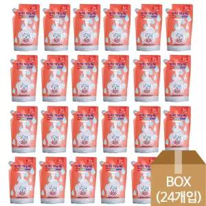 LION)아이깨끗해 핸드워시(복숭아향/200ml리필)-박스(24개입)