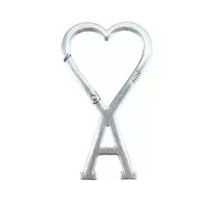 하트 로고 후크 키링 키홀더 실버 (UKR907 369 905) [당일]