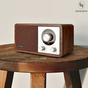 레트로 블루투스 스피커 우드 원목 라디오 감성 카페 거실 인테리어