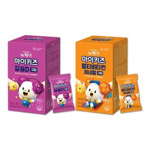 마이키즈 멀티비타민미네랄 구미, 60개입, 1개 + 마이키즈 칼슘D 구미, 60개입, 1개