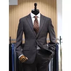 [갤러리아] BON 와인 쉐도우 글랜체크 모폴리 5:5 스판 슬림핏 슈트 BN3FJA015