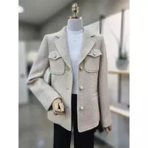 갤러리아 ABFZ[2컬러]기본카라 장식버튼 모직자켓(ABY4QJ10)