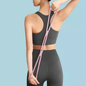 홈트 8자 스트레칭 튜빙밴드 (43x11cm) (핑크)/고무밴드운동/트레이닝밴드/운동기구밴드/스트래칭밴드/요가