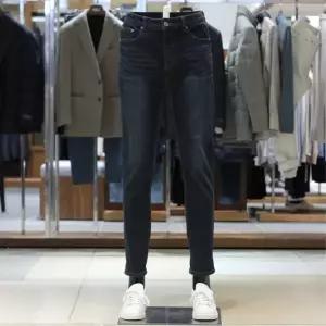 [바쏘](의정부점)24 FW 스트레이트 고스판 다크블루워싱 데님 기모원단 청바지 (진청)