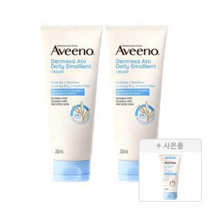 아비노 NEW 더멕사 아토 데일리 에몰리언트 바디크림 200ml, 2개+증정(더멕사 밤 75ml, 1개)