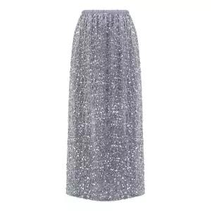[롯데백화점]abfz 스팽글 벨벳 롱 스커트 APY4QS38K