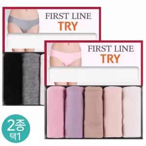 (30%즉시할인) TRY 퍼스트미디 택1 (5매입) 여성팬티 면팬티