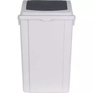 Q 휴지통 50L 푸쉬 슬림 그레이 창신리빙