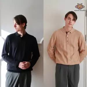 본보스튜디오 남성 카라니트 2종