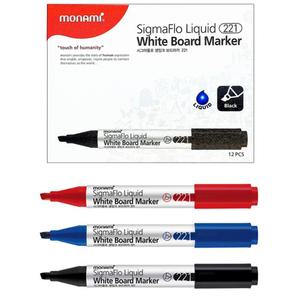 둥근닙 생잉크 보드마카 모나미 F-222 1타 12자루