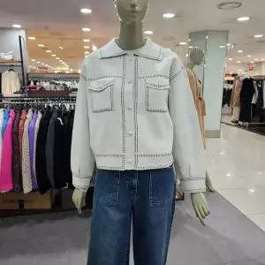 시슬리/애플아울렛/핫픽스 자카드 스티치 니트 가디건 SAKC04411