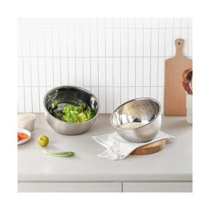 PN풍년 쌀 세척볼 연마제 없는 과일 야채 믹싱볼 채반 스텐 304 쌀씻는 그릇