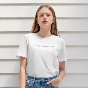 [롯데백화점]캘빈클라인 여성 인스티튜셔널 로고 스트레이트핏 반팔 티셔츠 47AB805