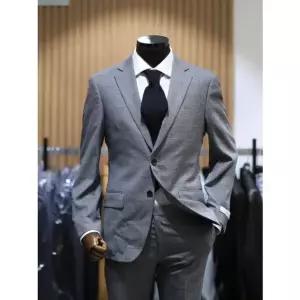 [갤러리아] BON 그레이 글렌체크 모달 혼방 스판 슬림핏 슈트 BN4SJA020