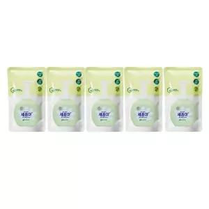 세균아꼼짝마 버블 핸드워시 그린허브 리필, 200ml, 5개