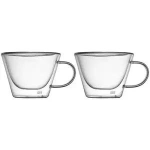 까사무띠 이중유리 카푸치노 글래스 380ml 2P세트, 1개