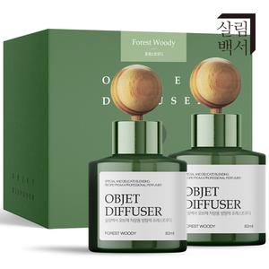 살림백서 오브제 차량용 디퓨저 82ml X 2개 차량방향제 자동차 퍼퓸 향좋은 아로마