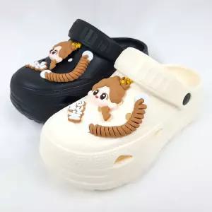 순이의신발장 프리미엄 EVA 가벼운 키높이 통굽 발편한 푹신한 쿠션 여성슬리퍼 4.5cm