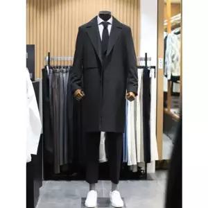 [갤러리아] BON 2종 택1 트윌 패턴 히든 버튼 반 더블 트렌치 코트 BN3SHA500