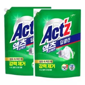 액츠 퍼펙트 액체세제 리필용/세탁/세제/액체/드럼/세탁기/세재/빨래/액상/드럼용/세탁물/세탁기용/업소용
