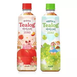 티로그 아이스티500ml 제로칼로리) 루비자두 12개+애플청포도 12개