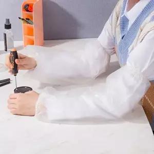 암워머 토시 작업용 롱 방수 팔토시(투명) 주방-WB971EC