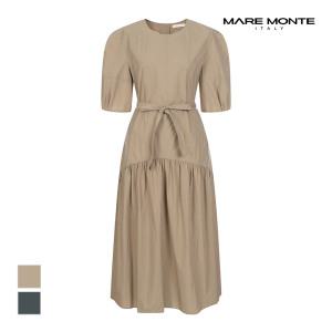 [마레몬떼] 볼륨소매 반팔 원피스_M235MOP22M0