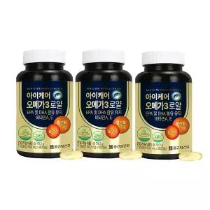 종근당건강 아이케어 오메가3 로얄 90정 3개