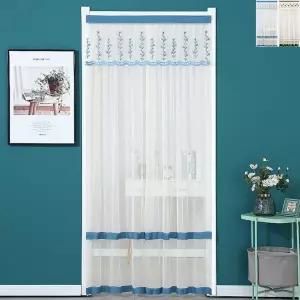 레이스 문가리개 커튼 방문 주방 가림막 90x200cm/중문/베란다/공간/분리/원룸/오피스텔/가정용/매장