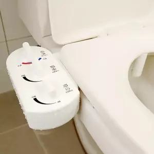 나이스 비데 기계식 수동 냉수 온수 여성 세정 기능 필터없는 방수 비데기 무전원 수압 조절 비대 소형 직수 욕실 용품