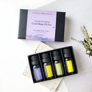 수면 천연 아로마 오일 4종세트 숙면 스트레스완화 잠 잘오는 천연 에센셜 오일 선물용