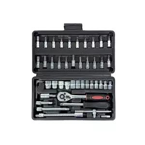 더올데이즈 복스 세트 46p 미니 렌치 소켓 비트 육각 복스알 자동차 수리 자가 정비 공구