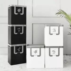 c34 재활용수거함 나누미 3단/분리/수거/배출함/사무실/업소용/유치원/재활용품/학교/교실/베란다/재활용