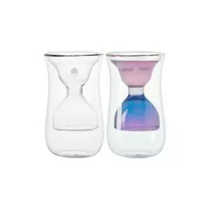 까사무띠 이중유리 더블월 샌드글라스 150ml 2P세트, 1개