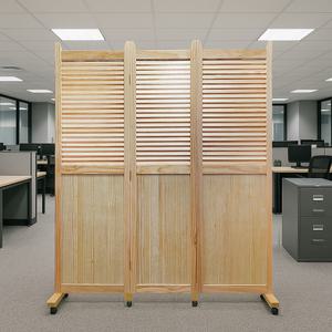 원목 인테리어 접이식 파티션 1800 2단 3단 이동형 사무실 업소용 키높이 칸막이