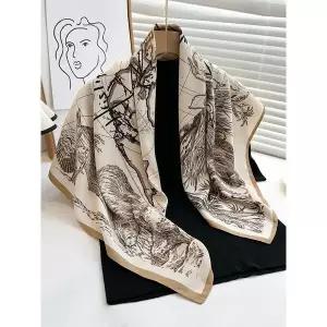 [하프클럽/]마인 빈티지 프린팅 스카프_NC2AC005