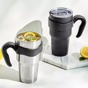 클리나 대용량 텀블러 보온보냉 손잡이 스텐 텀블러 900ml