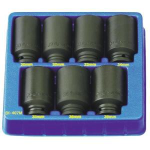 지니어스 복스알세트 롱복스 롱임팩소켓세트 DI-407M 1/2x30-38 7P