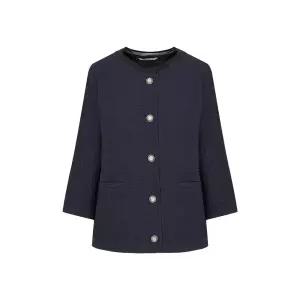 [롯데백화점]크로커다일레이디 쭈글이 메쉬 시보리 가디건 CLEMTS103