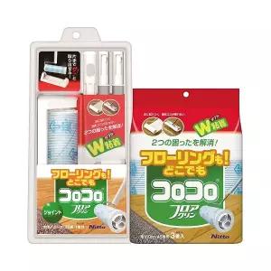 고로고로 테이프크리너 멀티 밀대형 160mm 라이트 세트 (롱밀대+전용거치대+리필 4P)